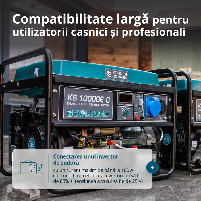 LPG/Benzin Generátor "Könner & Söhnen" KS 10000E G