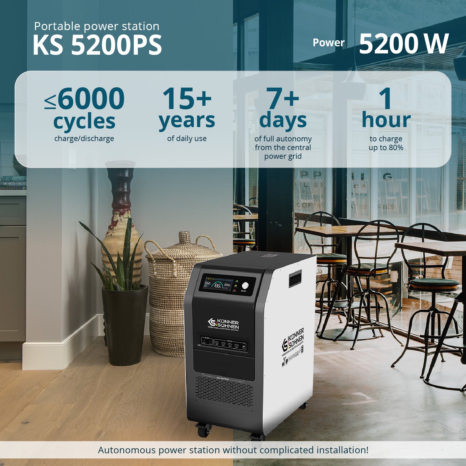 Portable power station KS 5200PS