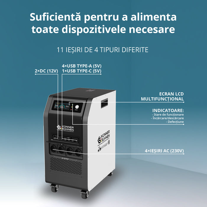Hordozható áramforrás KS 5200PS