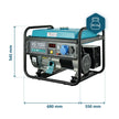 Generator pe benzina "Könner & Söhnen" KS 7000 thumbnail