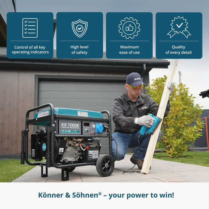 Generator pe benzina "Könner & Söhnen" KS 7000E