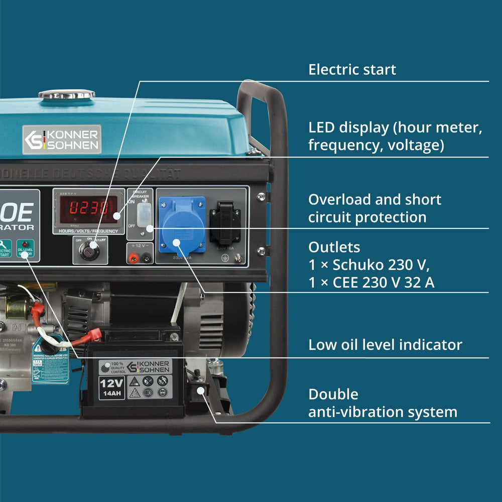 Generator pe benzina "Könner & Söhnen" KS 7000E