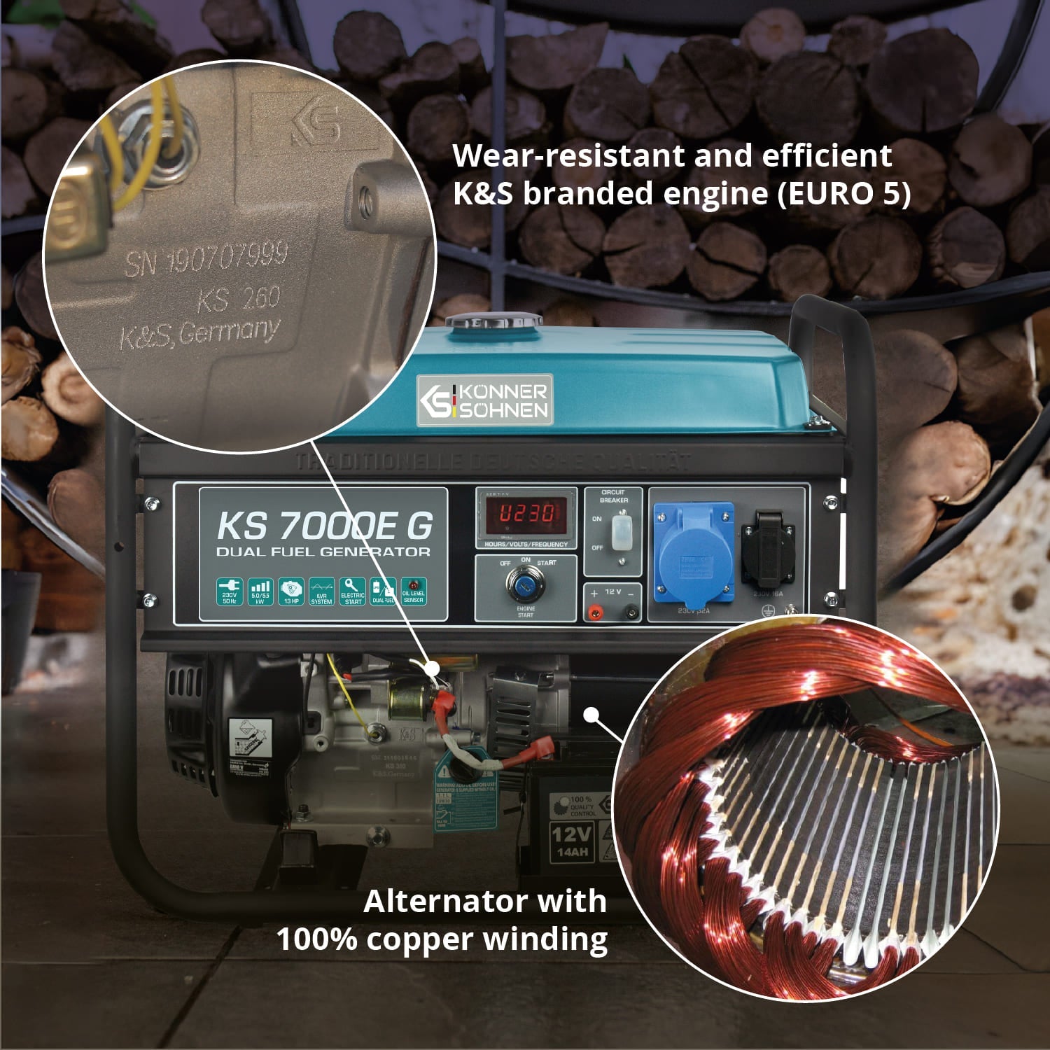 Generator pe gaz/benzina 