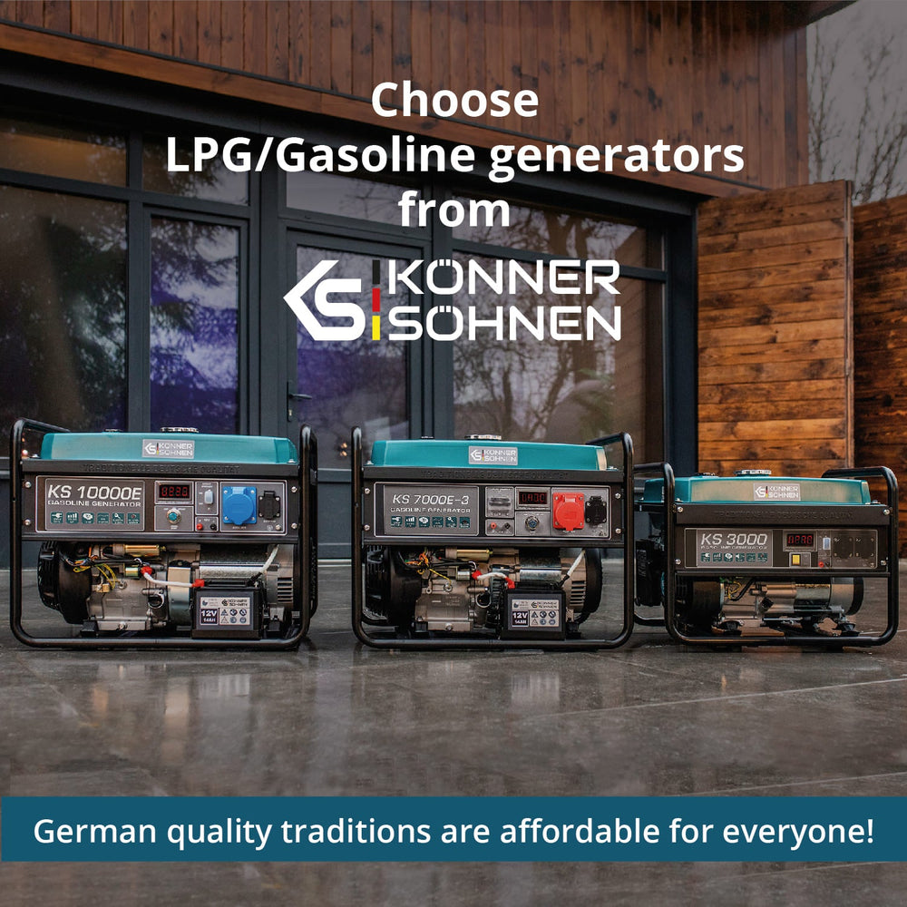 Generator pe gaz/benzina "Könner & Söhnen" KS 7000E G