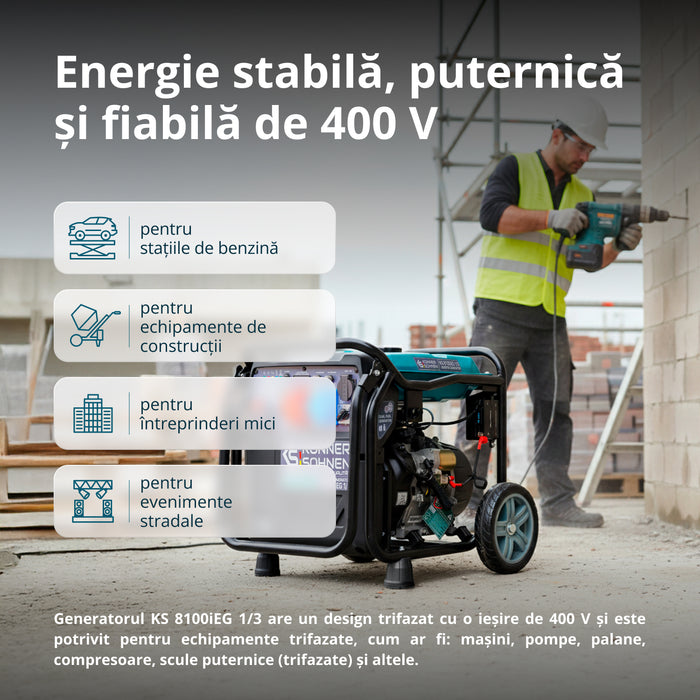 LPG/бензинов инверторен генератор KS 8100iEG 1/3
