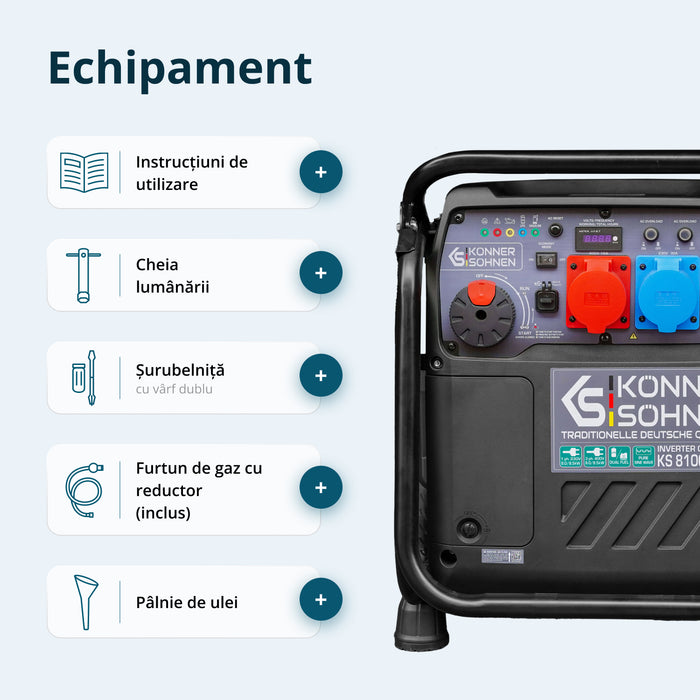 LPG/бензинов инверторен генератор KS 8100iEG 1/3