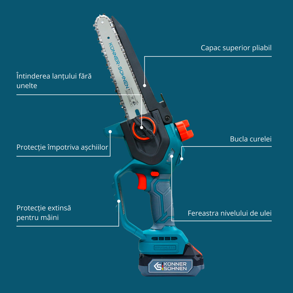 Fierăstrău mini fără fir KS MCS20V-8 Case