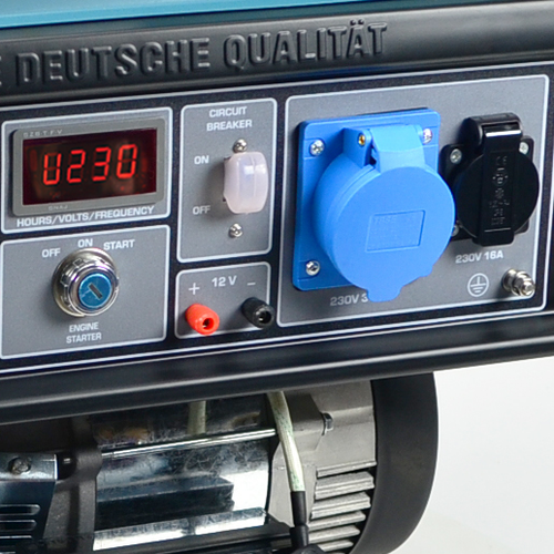 Generator pe gaz și benzină Könner & Söhnen KS 10000E G – Dual Fuel 12 PANOU DE CONTROL ERGONOMIC ȘI INTUITIV
