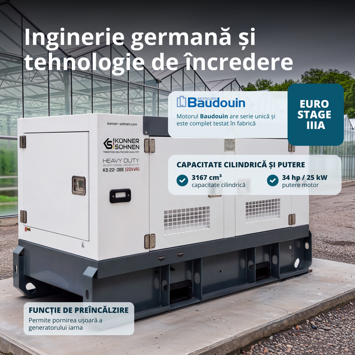 Centrală electrică diesel trifazată KS 22-3BE