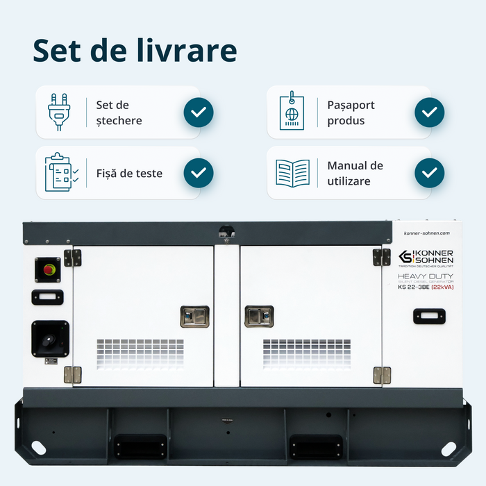Centrală electrică diesel trifazată KS 22-3BE