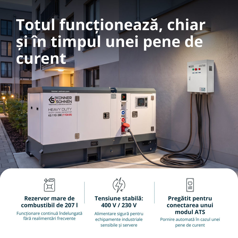 Centrală electrică diesel trifazată KS 110-3BE 
