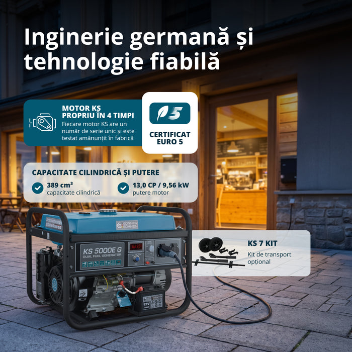 LPG/Бензинов генератор „Könner & Söhnen“ KS 5000E G