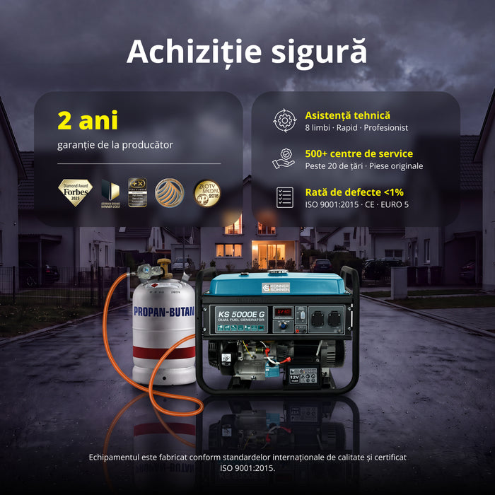 LPG/Бензинов генератор „Könner & Söhnen“ KS 5000E G