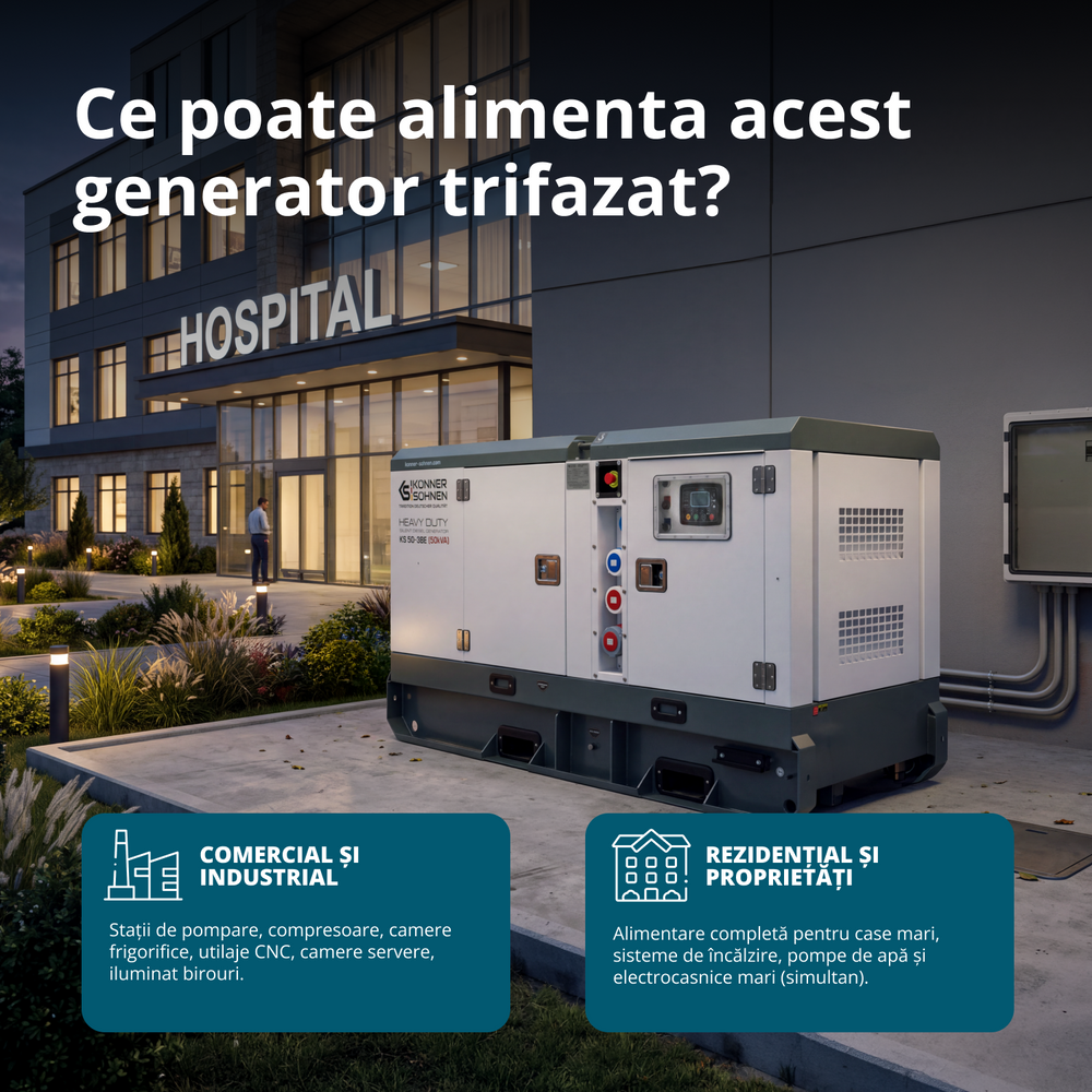 Centrală electrică diesel trifazată KS 50-3BE 