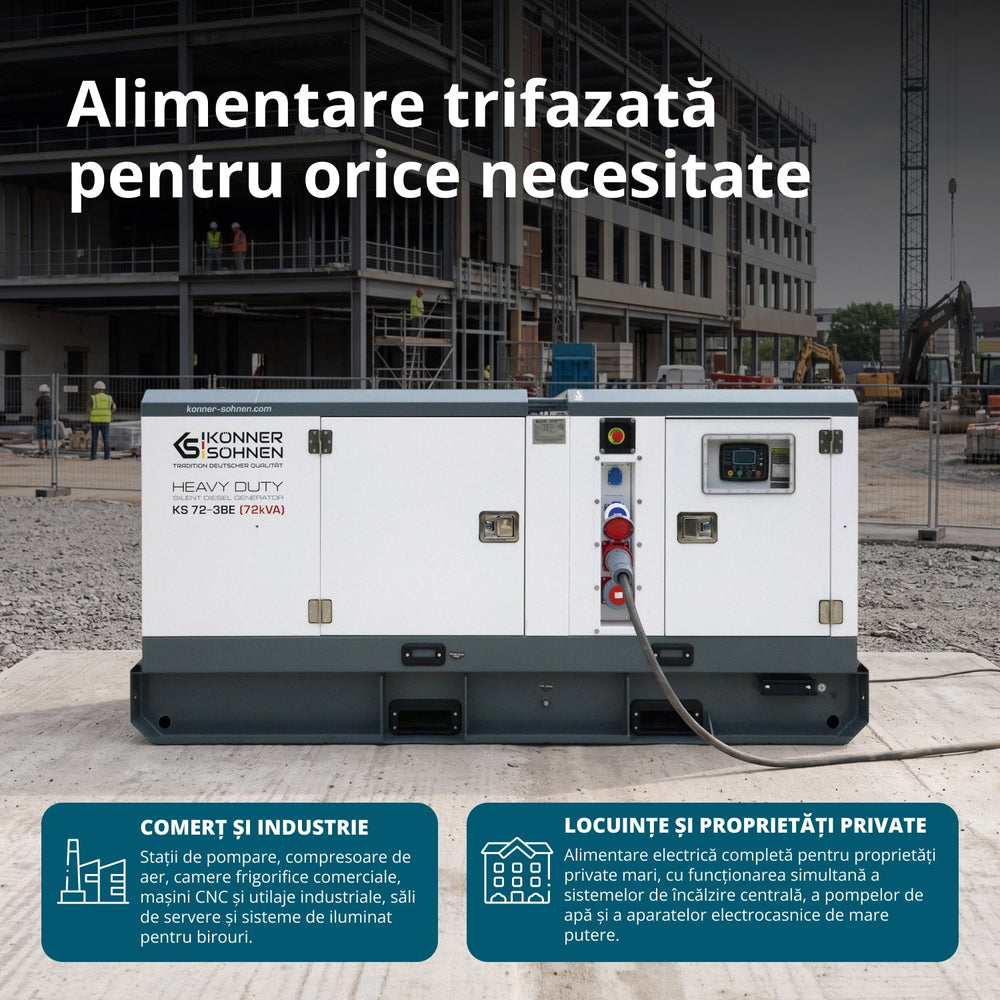 Centrală electrică diesel trifazată KS 72-3BE