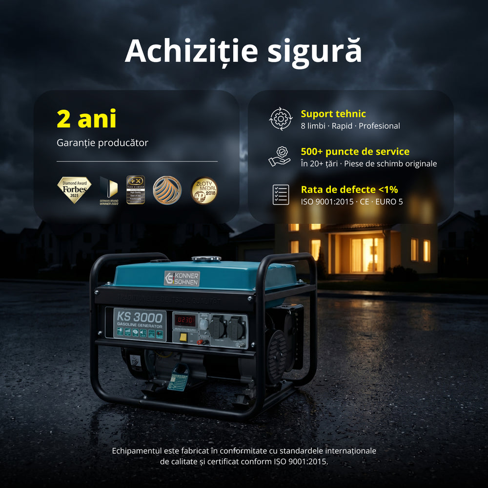 Benzingenerátor „Könner & Söhnen” KS 3000