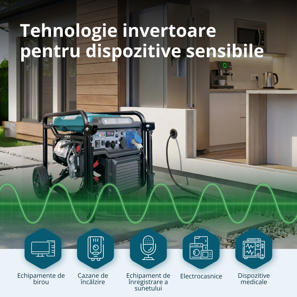 Generator inverter KS 6500iEG (benzină/gaz)