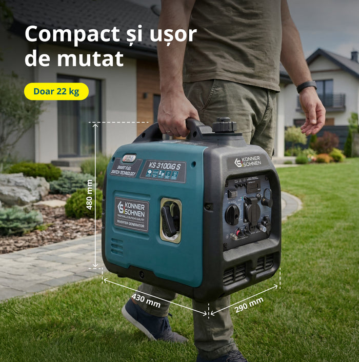 LPG/benzin inverteres generátor KS 3100iG S