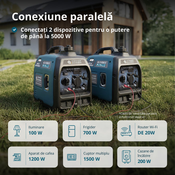 LPG/benzin inverteres generátor KS 3100iG S