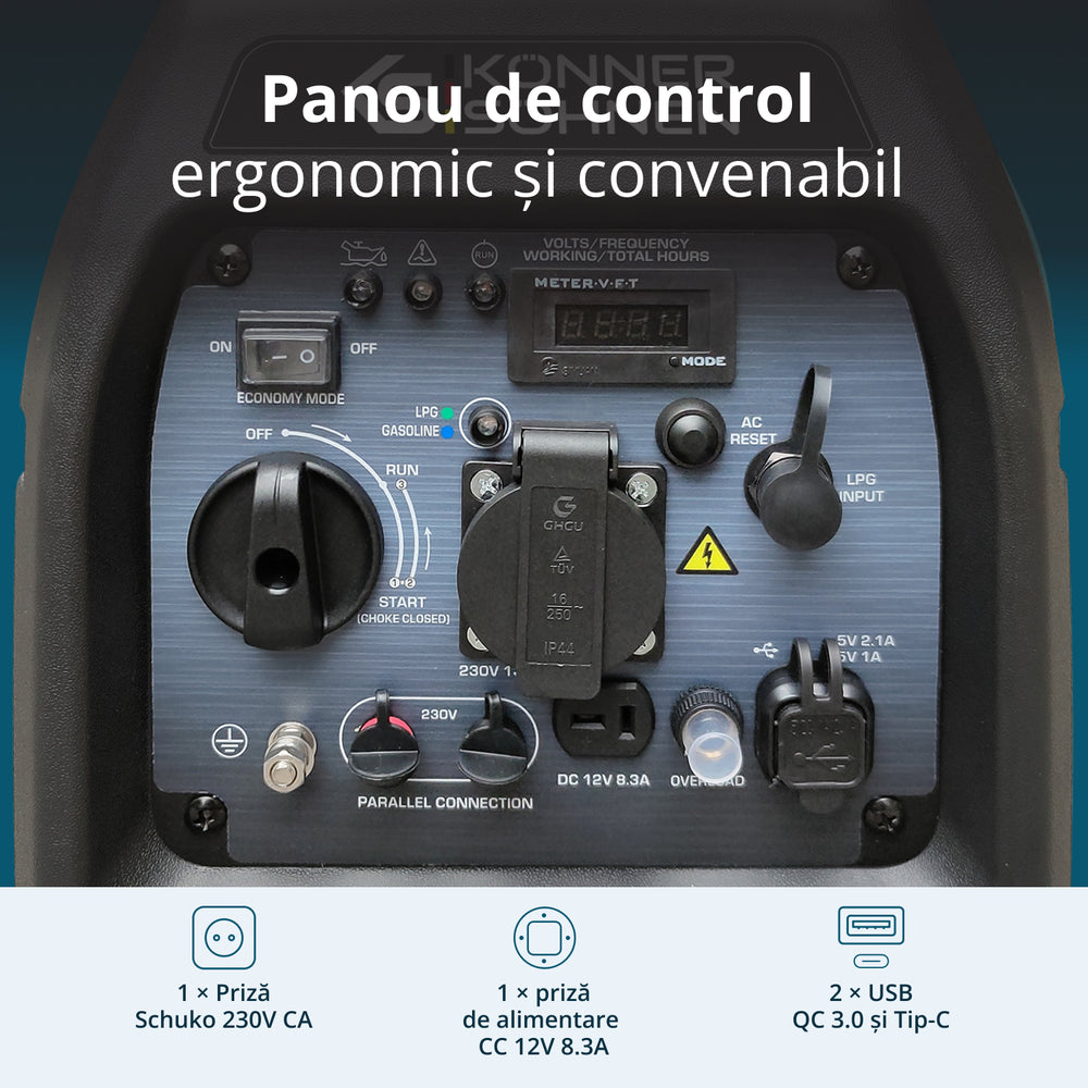 LPG/benzin inverteres generátor KS 3100iG S