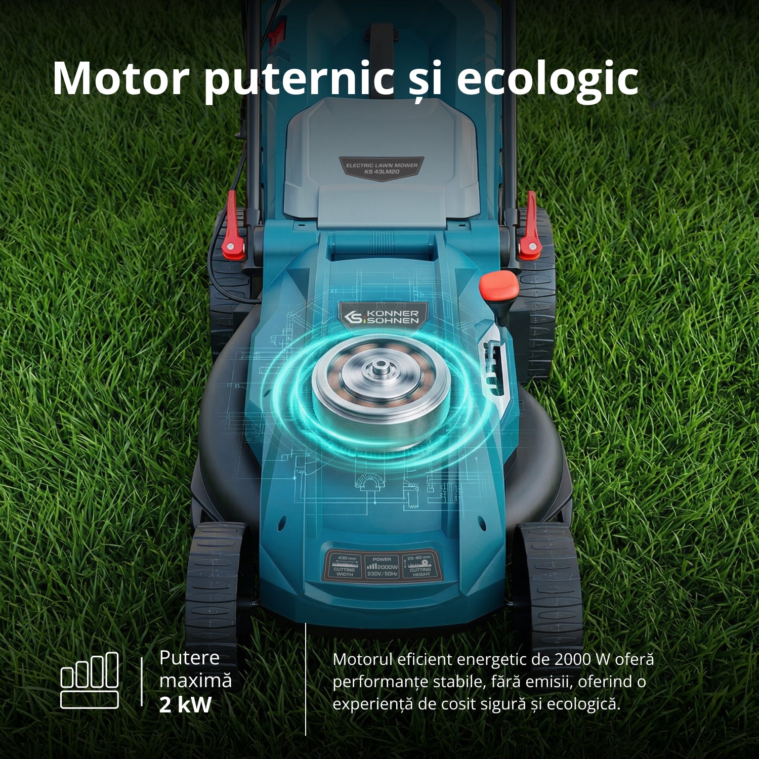 Mașină de tuns iarba electrică KS 43LM20