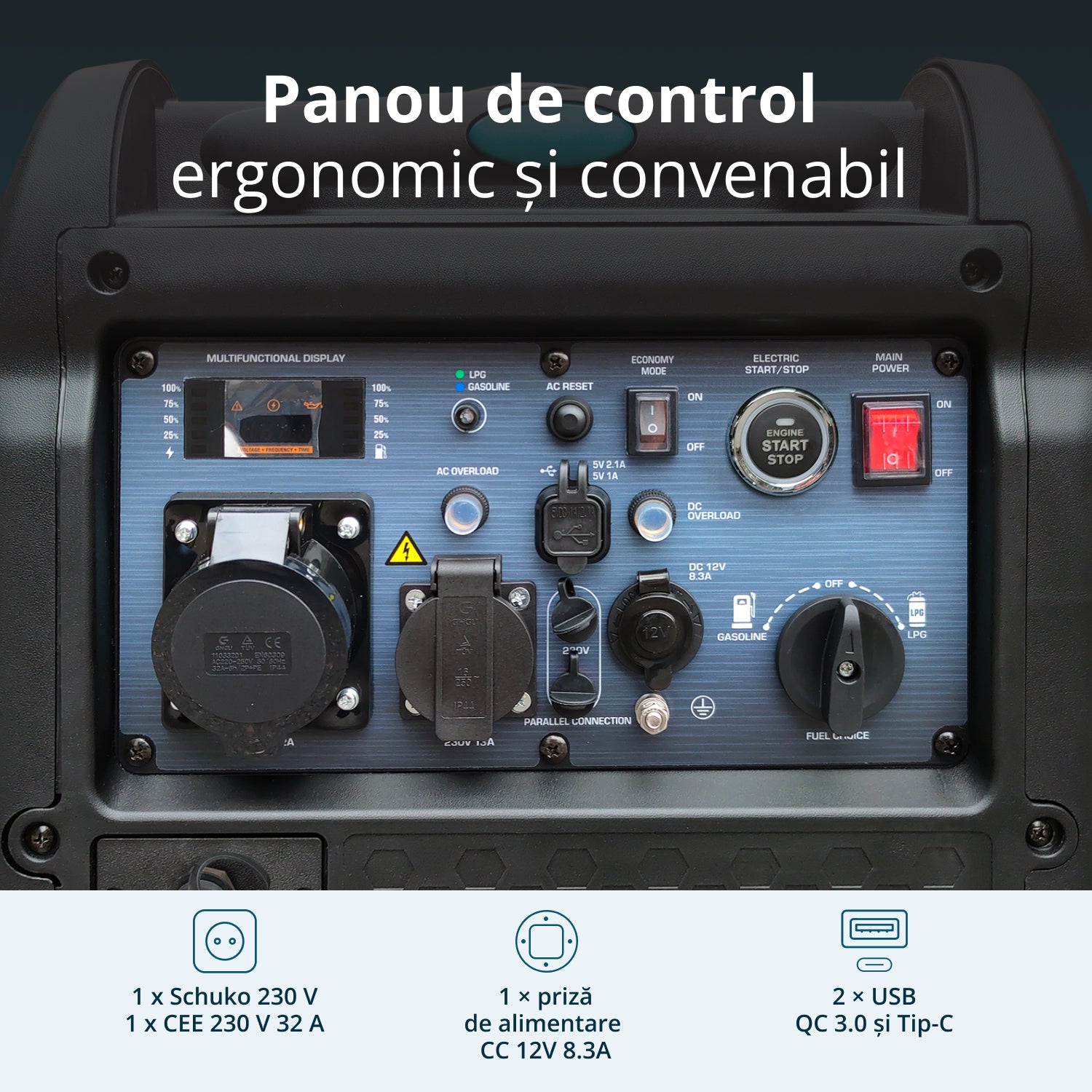 LPG/benzin inverter generátor KS 5500iEG S