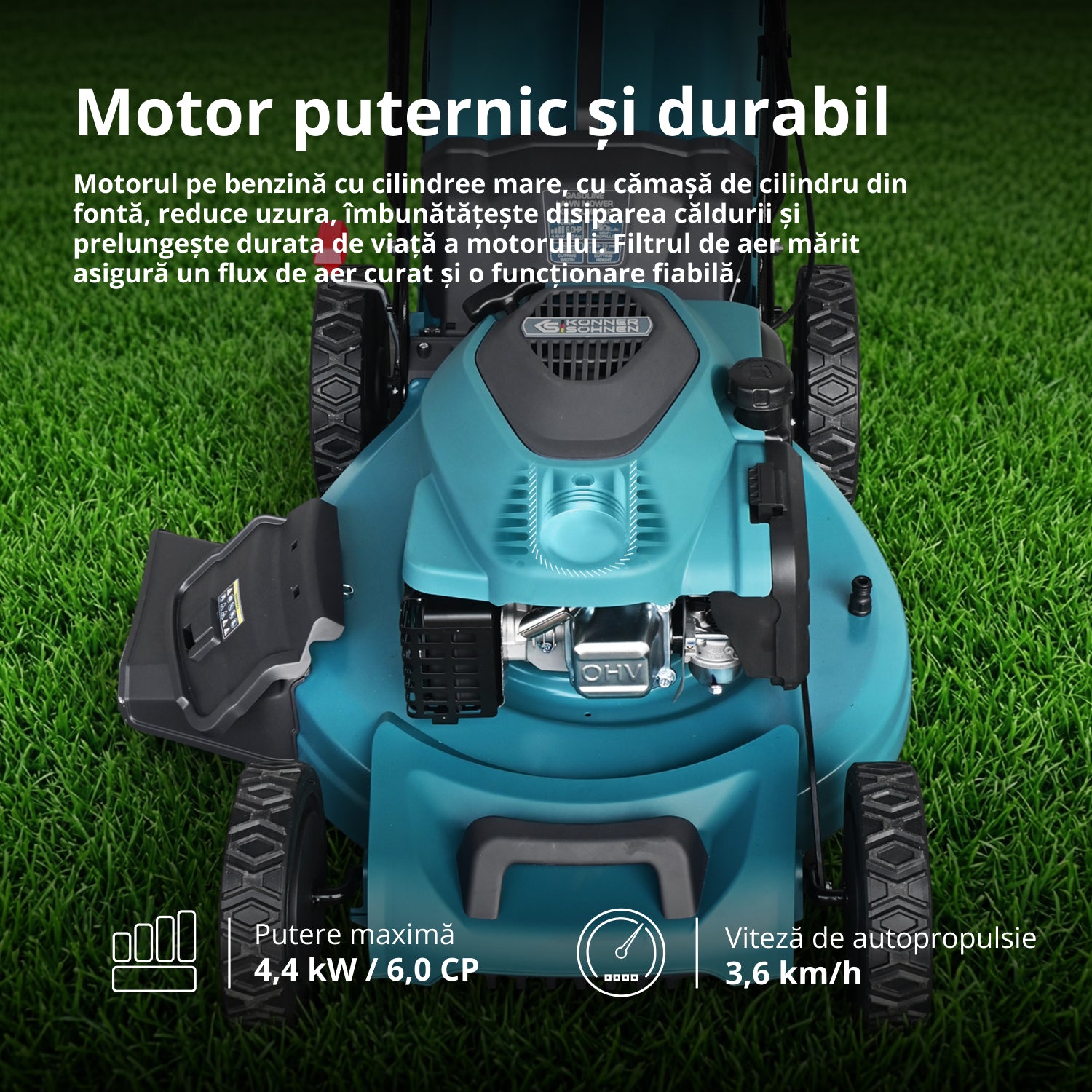 Mașină de tuns iarba pe benzină KS 56LMG-SP