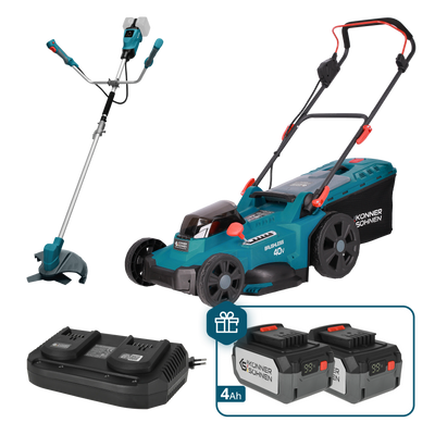 Pachet promoțional pentru îngrijirea gazonului KS 43LM-BCT40V-SET